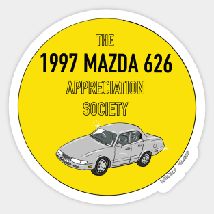 1997 Mazda 626 Appreciation Society Sticker